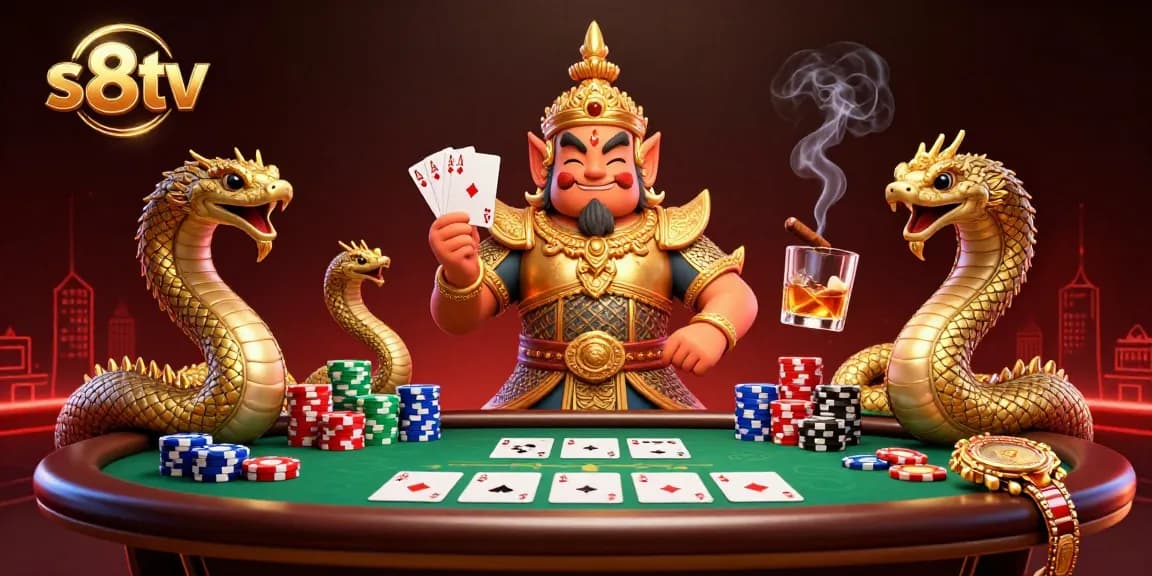 s8tv brings you high-stakes poker action in an immersive 3D environment, enhancing your betting experience.