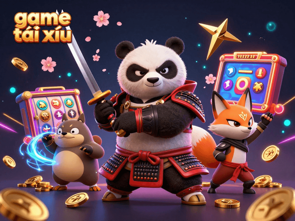 Engage in game tài xỉu action with vibrant characters in a dynamic casino scene.