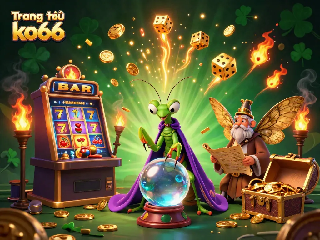 Engage with dueling fortune tellers at Trang chủ ko66 amidst a spectacular jackpot explosion.