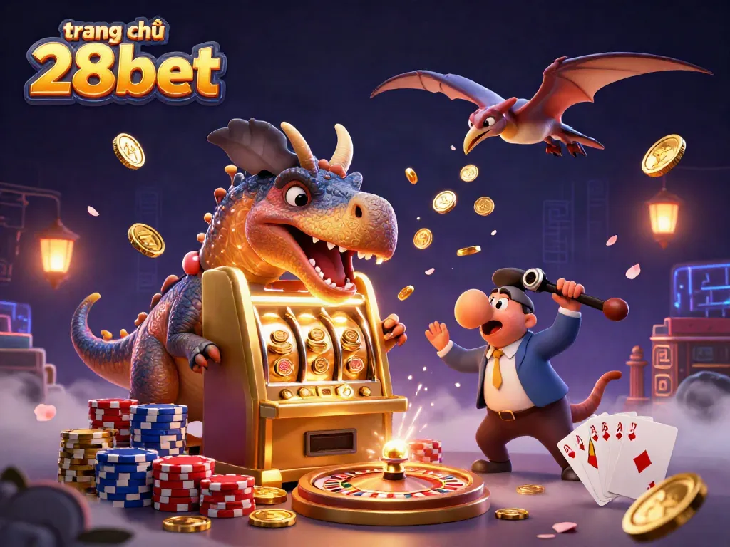 Experience the charm of trang chủ 28bet with a playful pachycephalosaurus and dynamic casino elements.