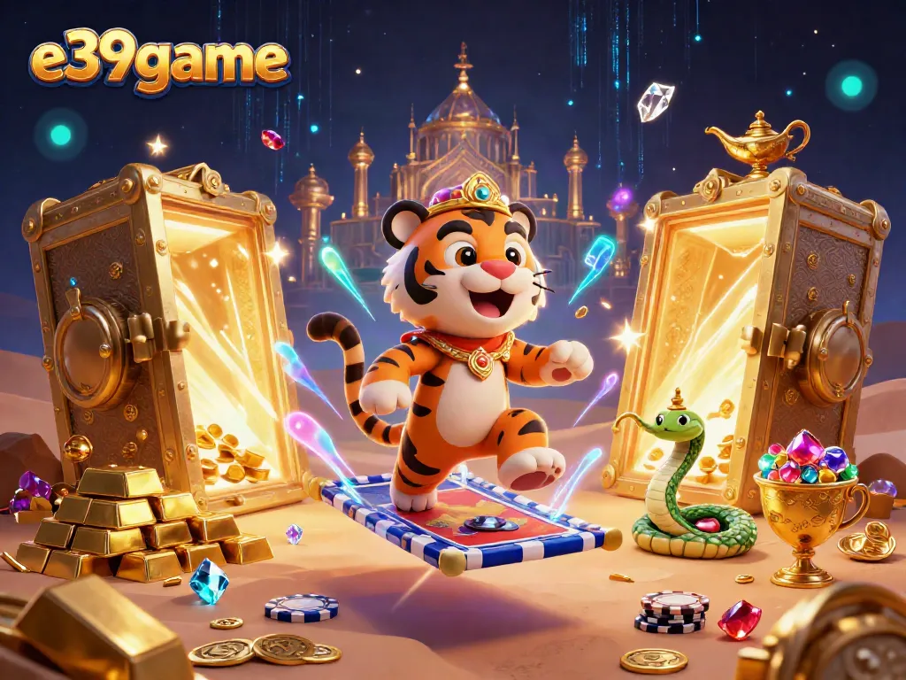 Experience the thrilling e39game with a magical sultan and treasure-filled desert.