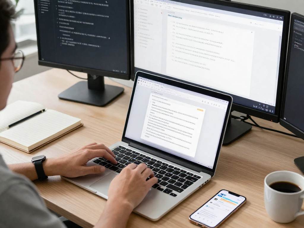 Efficient workspace showcasing 搜狗输入法 for seamless Chinese text input with predictive features.