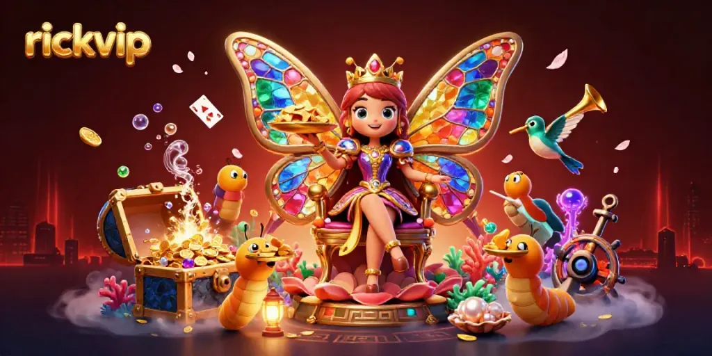 Experience the vibrant universe of rickvip with colorful characters and dynamic gambling elements