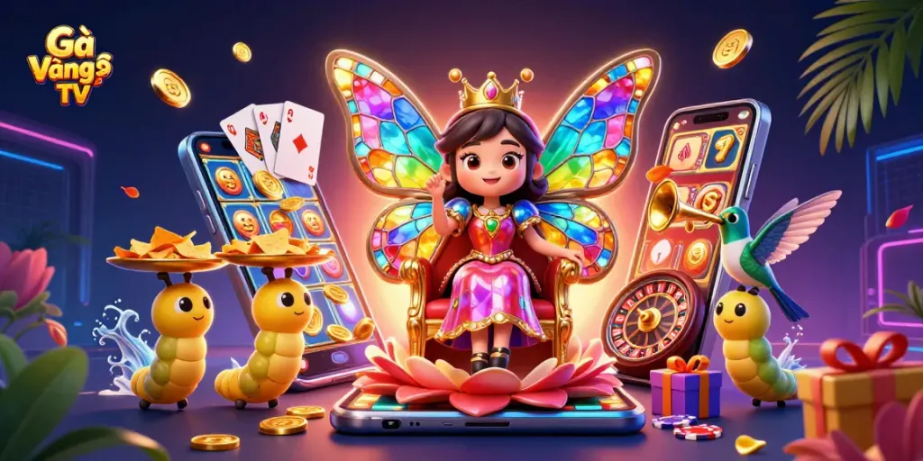 Experience winning moments with Gà Vàng TV's vibrant casino scene filled with excitement and potential.
