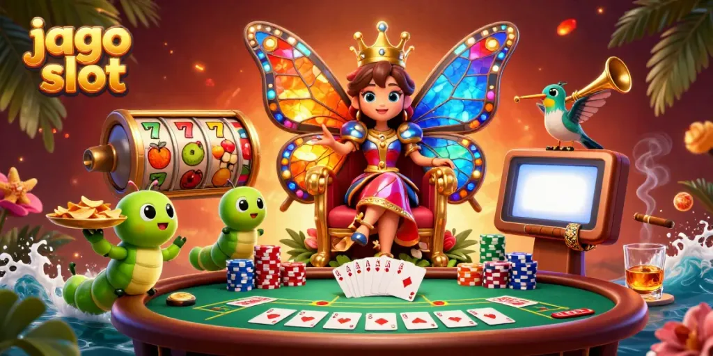 Mencoba keberuntungan di jago slot dengan putaran slot berwarna-warni dan karakter fantastis.