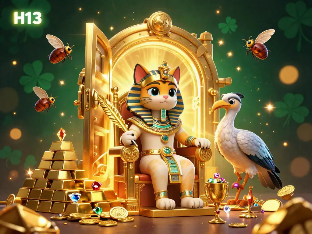 Engage with H13’s rich online casino experience featuring treasures, games, and vibrant characters.