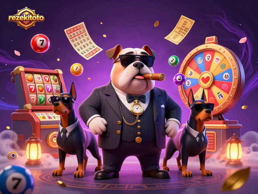 Experience thrilling games at rezekitoto with vibrant lottery balls and lucky symbols.