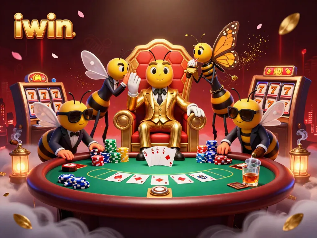 Experience thrilling gameplay with iwin's vibrant casino scene featuring poker, slots, and rich gaming elements.