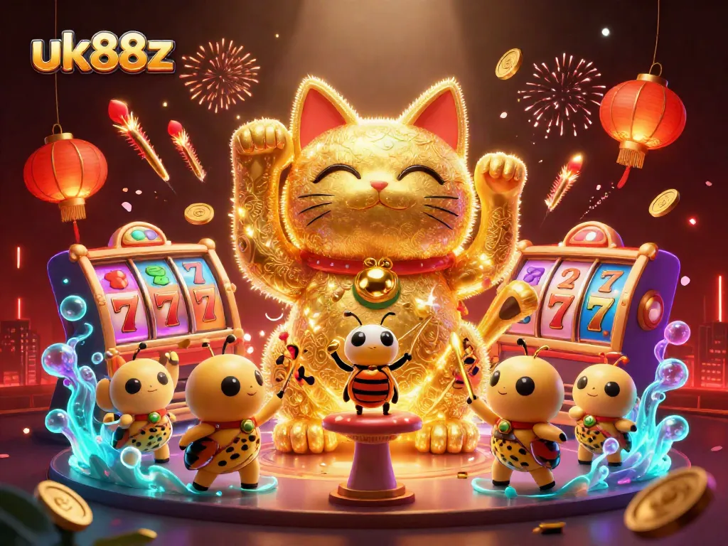 Engage with exciting games and jackpots at uk88z featuring dynamic lucky cat and casino elements.