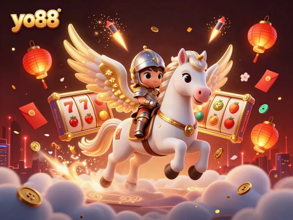 Yo88 engages players with vivid slot game elements and immersive gaming scene.