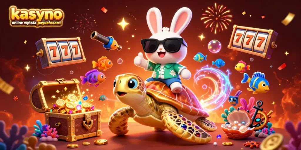 Experience the excitement of kasyno online wpłata paysafecard with our colorful 3D casino scene.