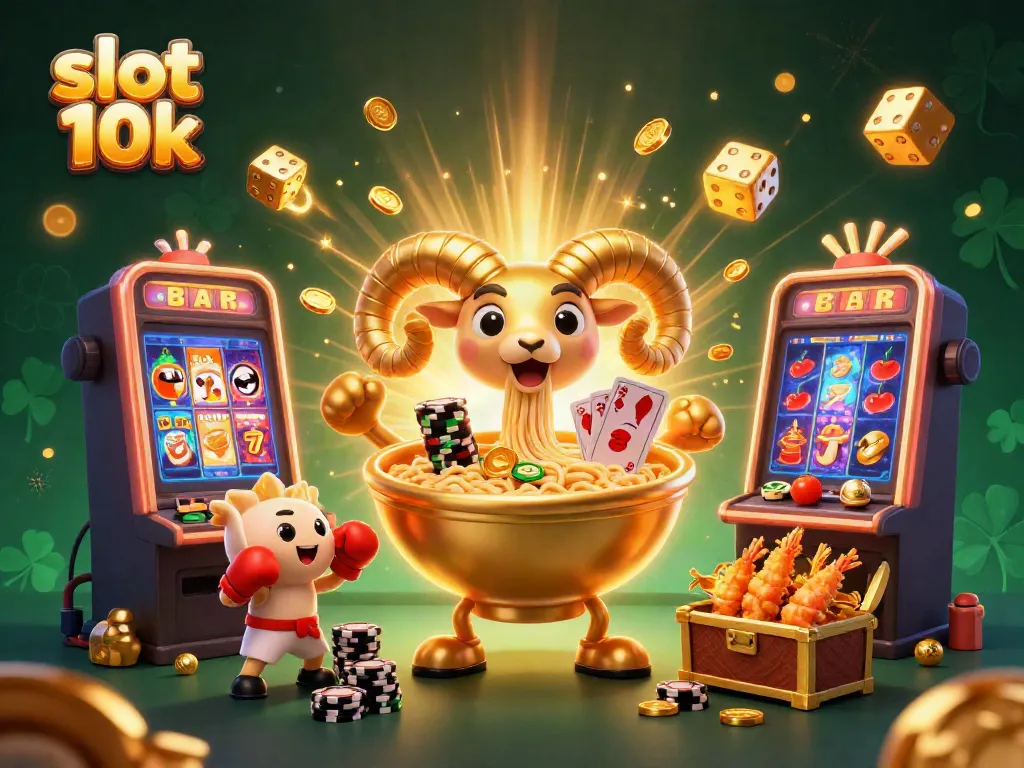 Menangkan jackpot dengan slot 10k di kasino online, ditemani karakter kartun 3D yang menarik.