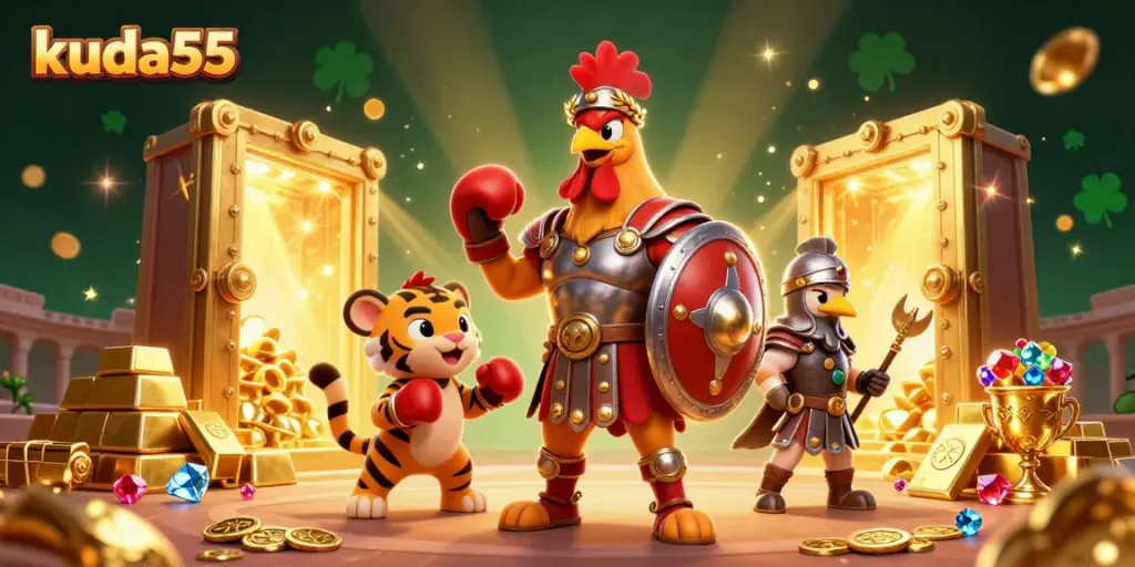 Gambaran slot gacor kuda55 dengan karakter menarik dan kesempatan menang beragam.