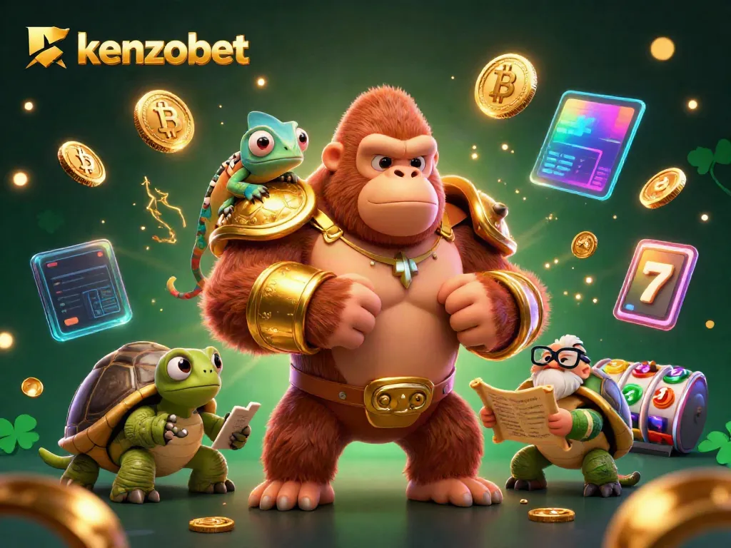Engage in thrilling gameplay at kenzobet with 3D gorilla king and arcade elements.