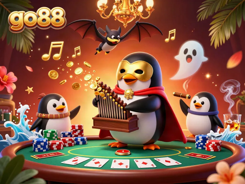Experience the excitement of go88's vibrant online gambling scene with unique characters and dynamic action.