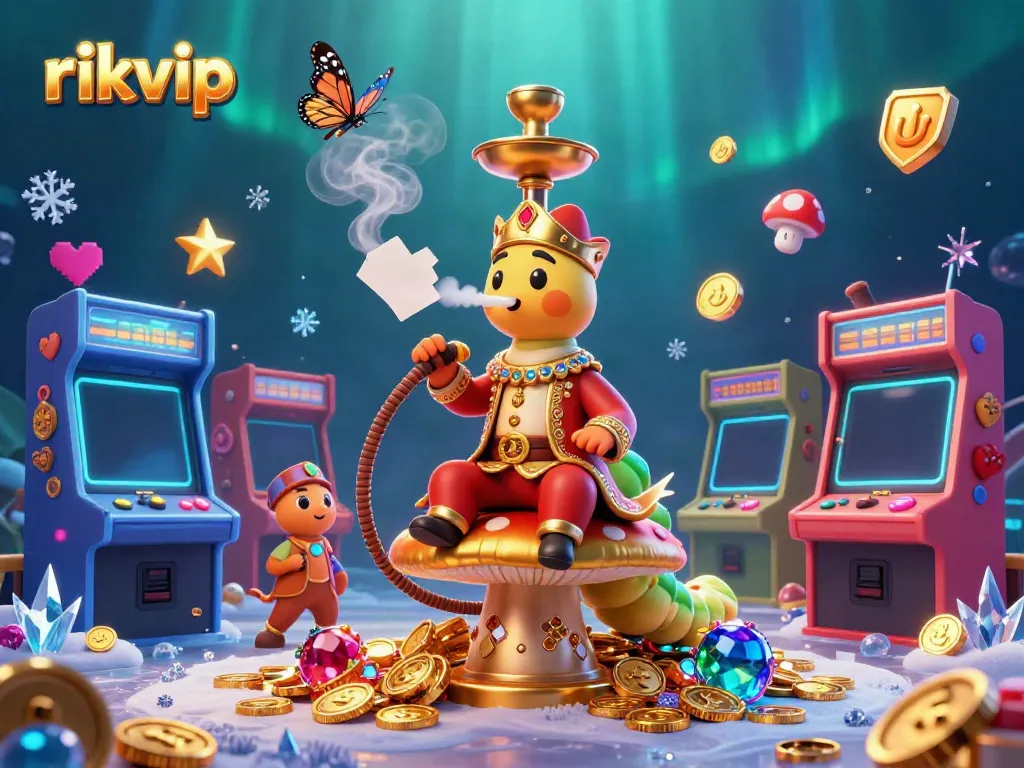 Experience excitement with rikvip, a premier online gaming platform featuring vibrant 3D elements and dynamic casino visuals.