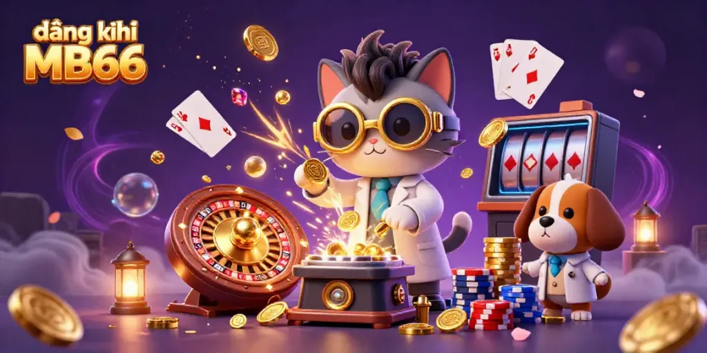 Join the exciting đăng ký MB66 experience with vibrant casino game visuals and dynamic characters!